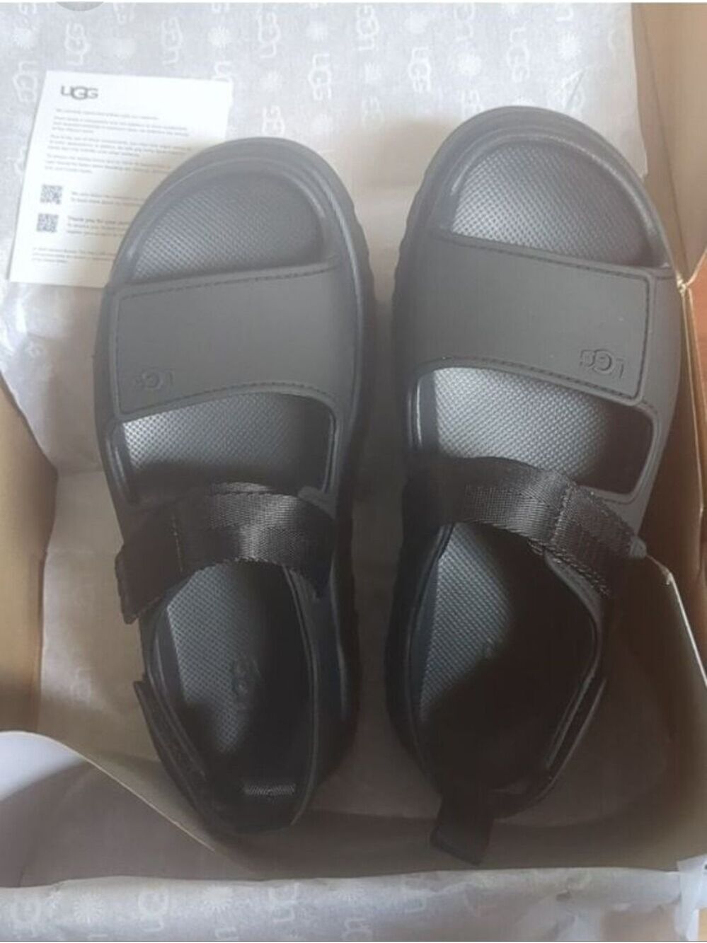 New Ugg Goldenglow Sandals Size 9Color black - Picture 2 of 12